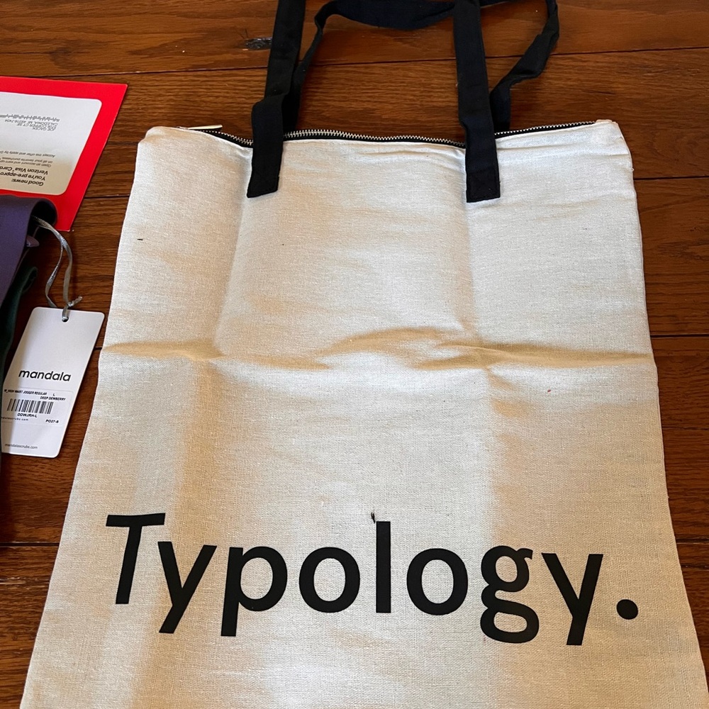 Typology Canvas Tote and Makeup Bag